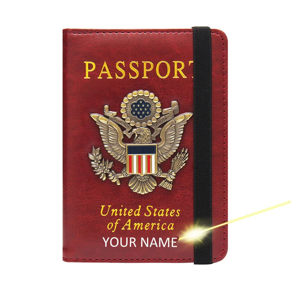 Passport Holder With Card Slots RFID blocking