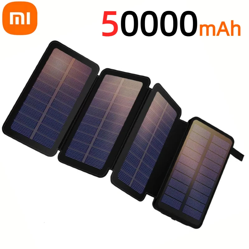 Xiaomi Solar Power Bank 200000mAh Large Capacity Super Fast Charging Foldable Outdoor Portable Powerbank for iPhone Huawei