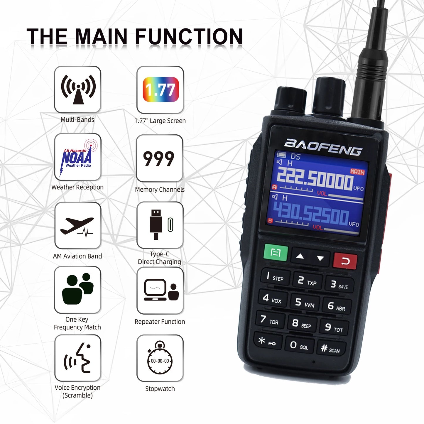 BAOFENG UV-22L Outdoor Two Way Radio Walkie Talkies Set