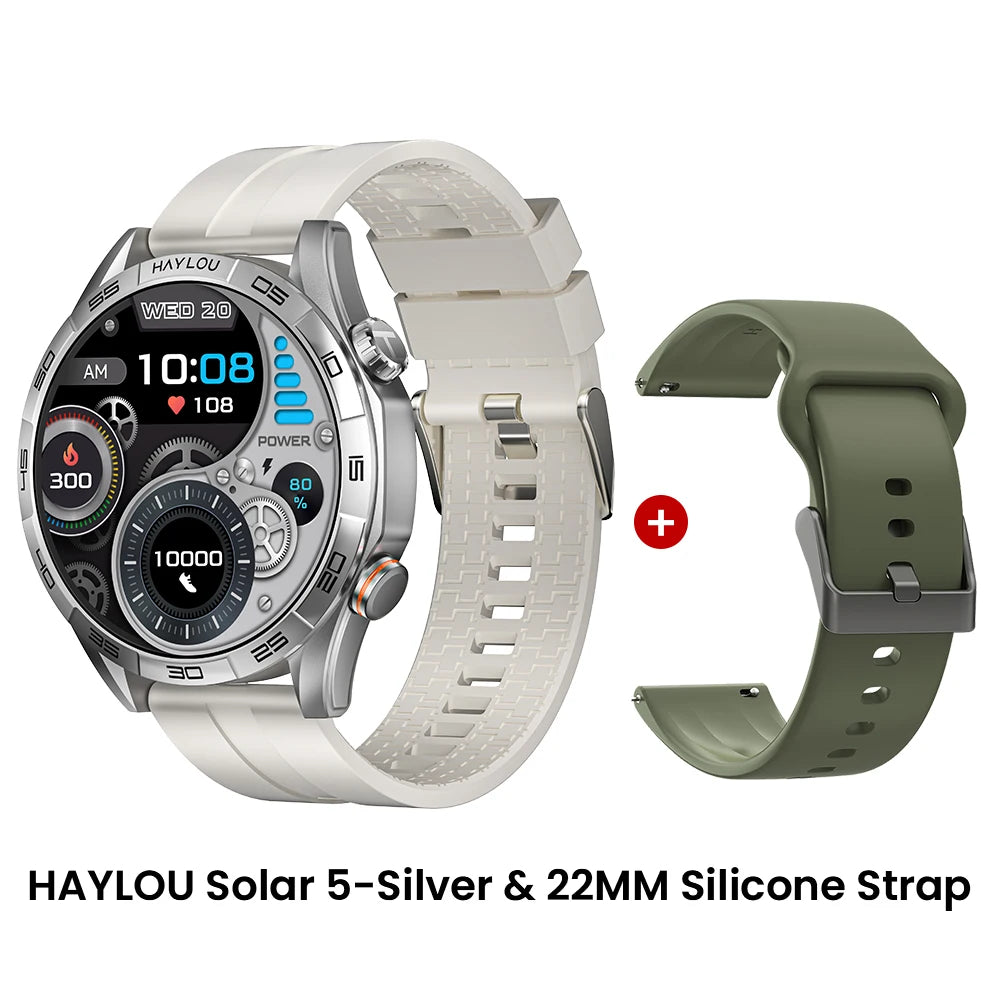 HAYLOU Solar 5 Voice Calling Smartwatch 1.58 inch AMOLED Display