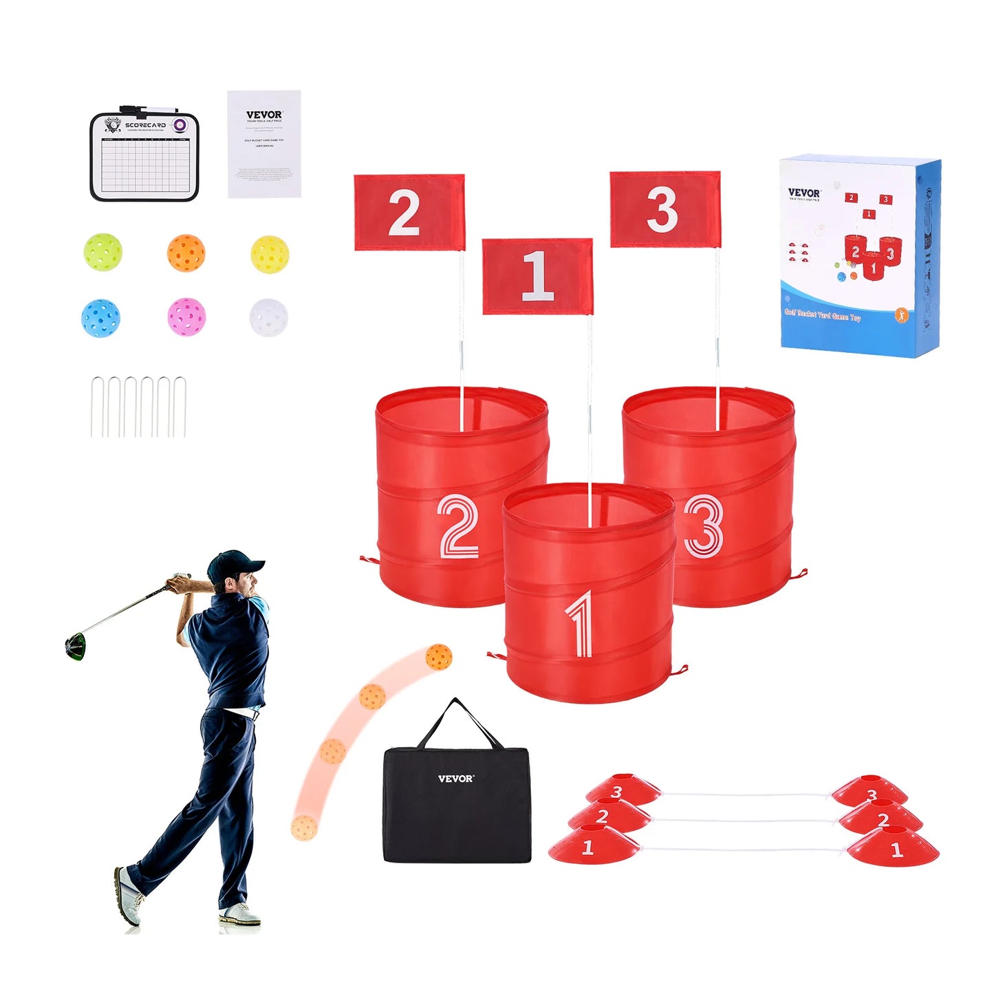 Vevor Backyard Golf Game For Family Outdoor Chipping Fun