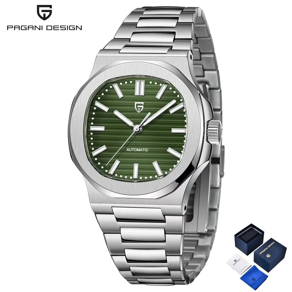 Pagani Design Luxury Automatic Mens Wristwatch Sapphire