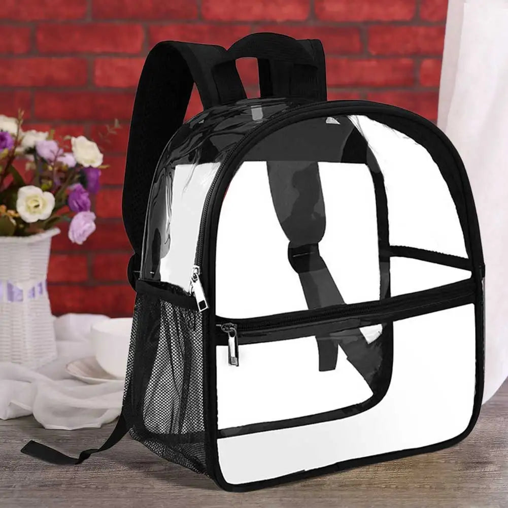 Clear PVC Backpack Stadium Approved Fashion Tote by Shunmaii