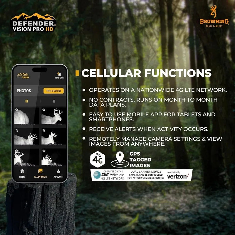 Browning Defender Vision Pro HD 24MP Dual SIM Trail Camera