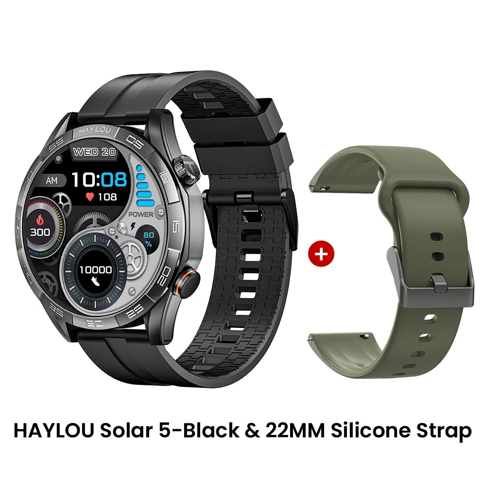 HAYLOU Solar 5 Voice Calling Smartwatch 1.58 inch AMOLED Display