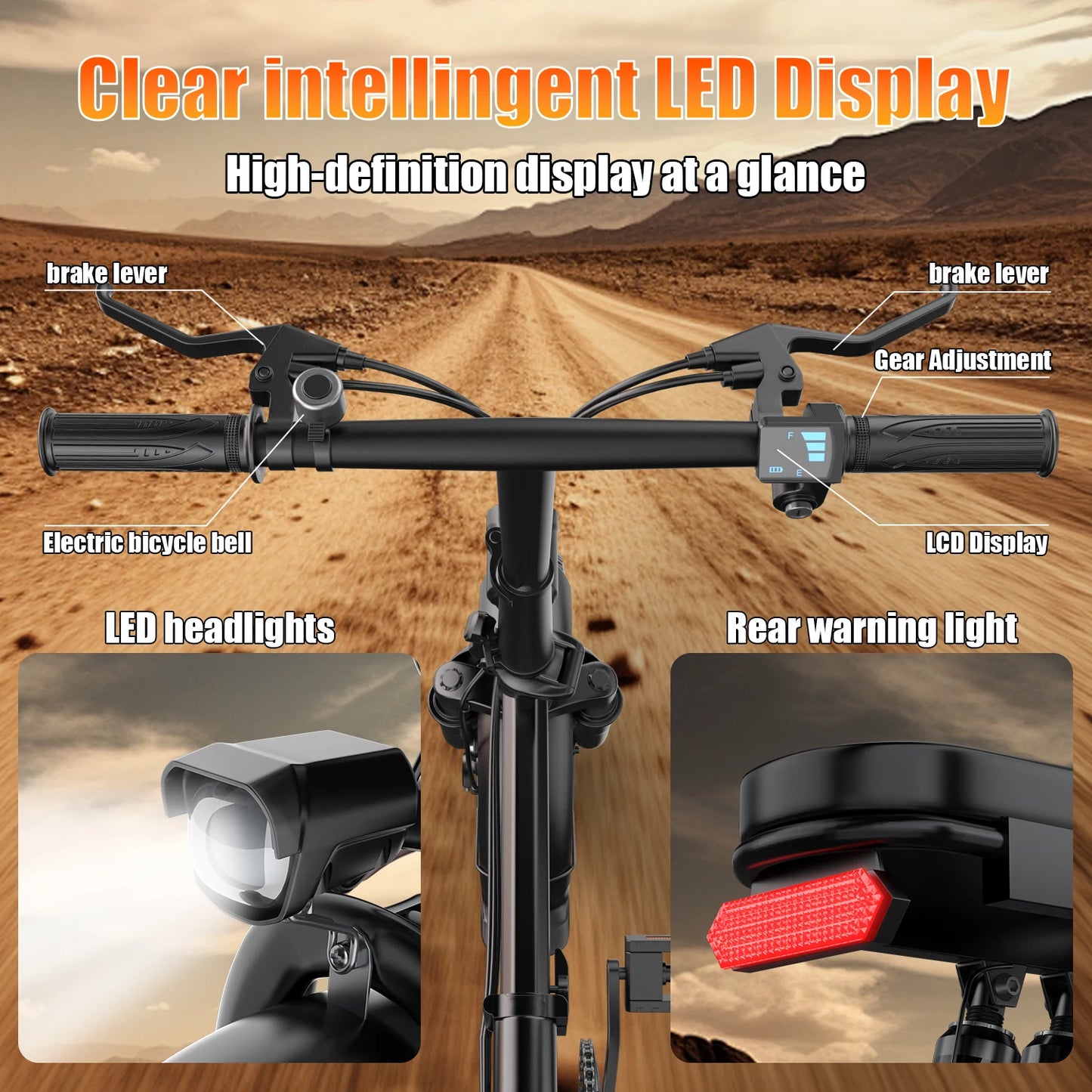 Electric Bike for Adults Teen-Folding Electric Bicycle 750W
