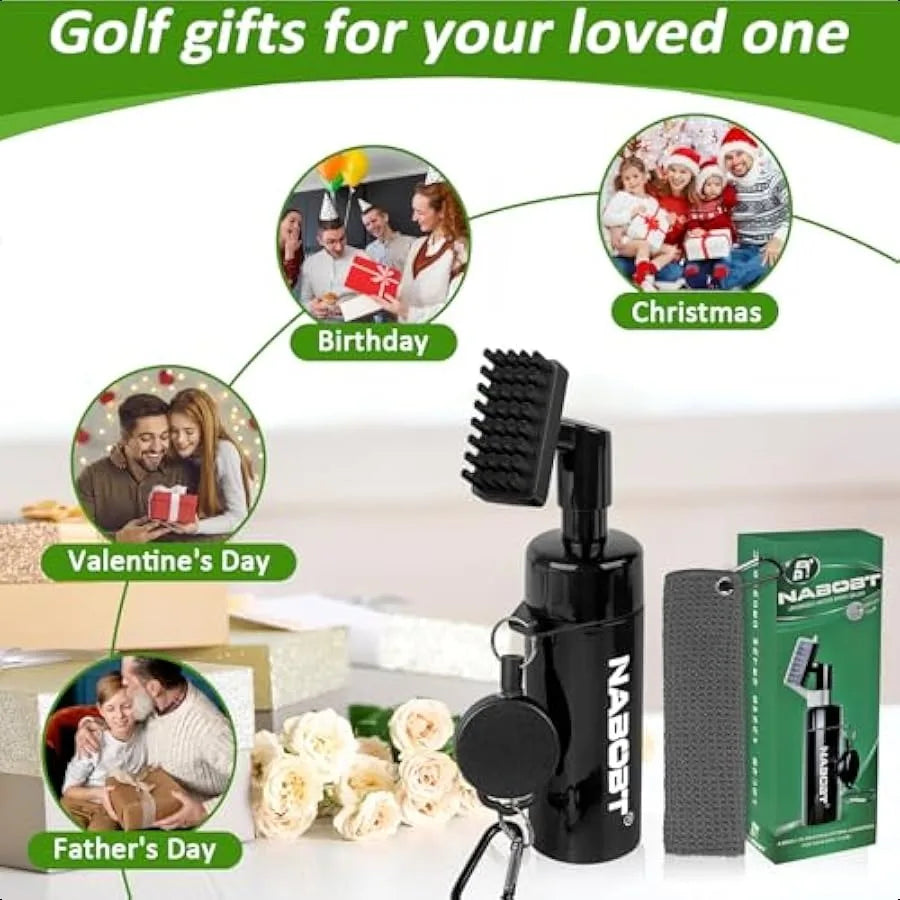 Premium Golf Towel and Brush Set for Ultimate Club Care