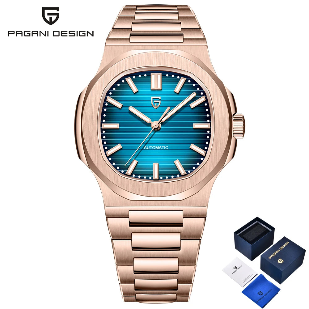Pagani Design Luxury Automatic Mens Wristwatch Sapphire