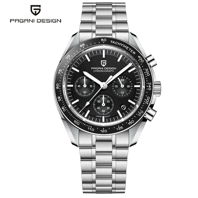PAGANI DESIGN 2025 New Moon Men's Luxury Quartz Watch