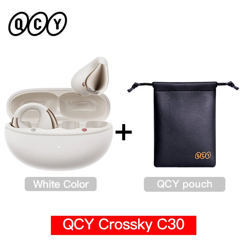 Earphones Crossky C30 Ear Clip Bluetooth 5.4 TWS Headphones by QCY