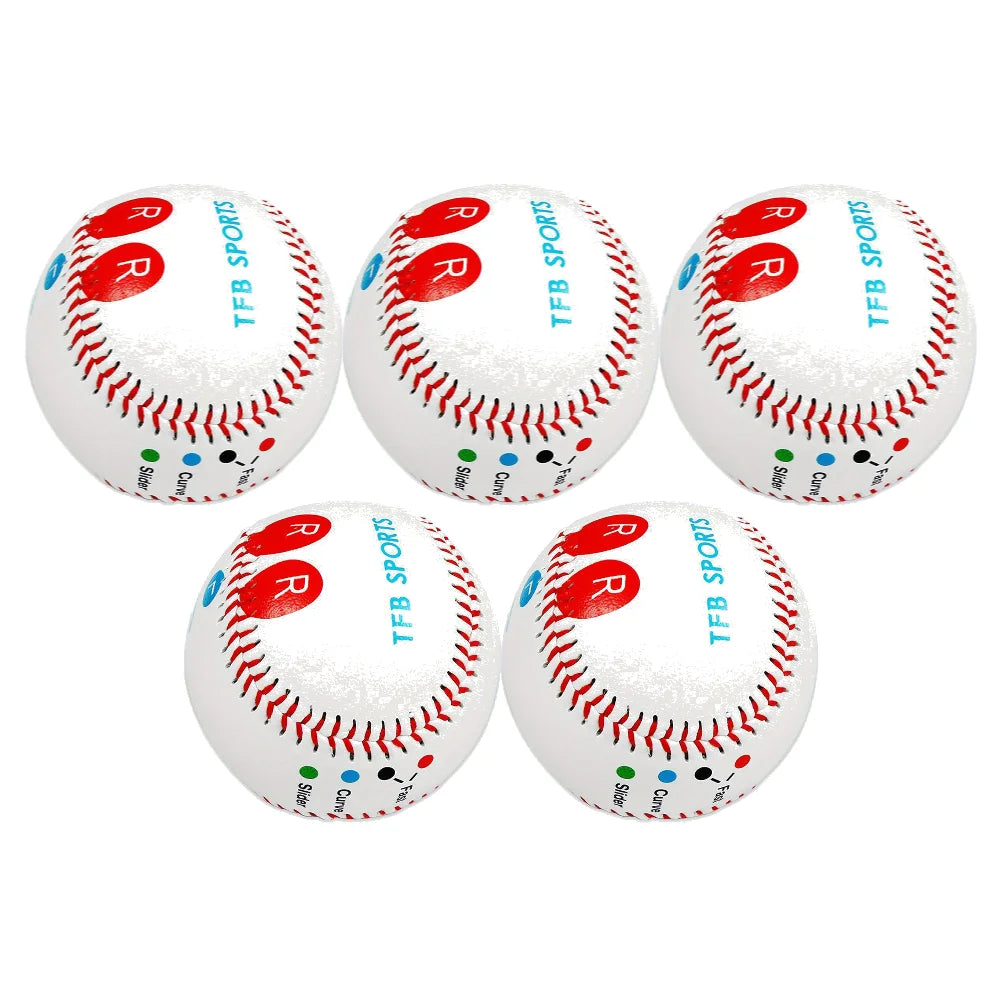 Pitch Training Baseball with Finger Placement Markers for Practice, 1 to 5 pcs.