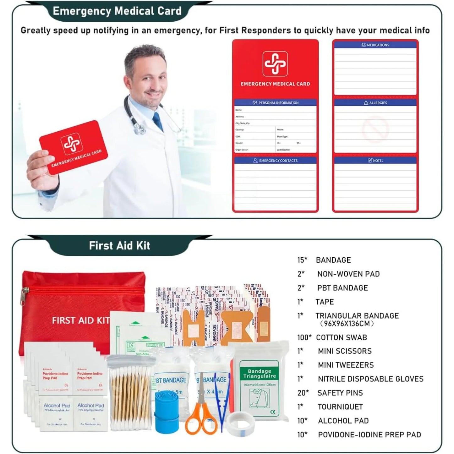 Ultimate 262 Piece Survival Kit for Emergency Preparedness