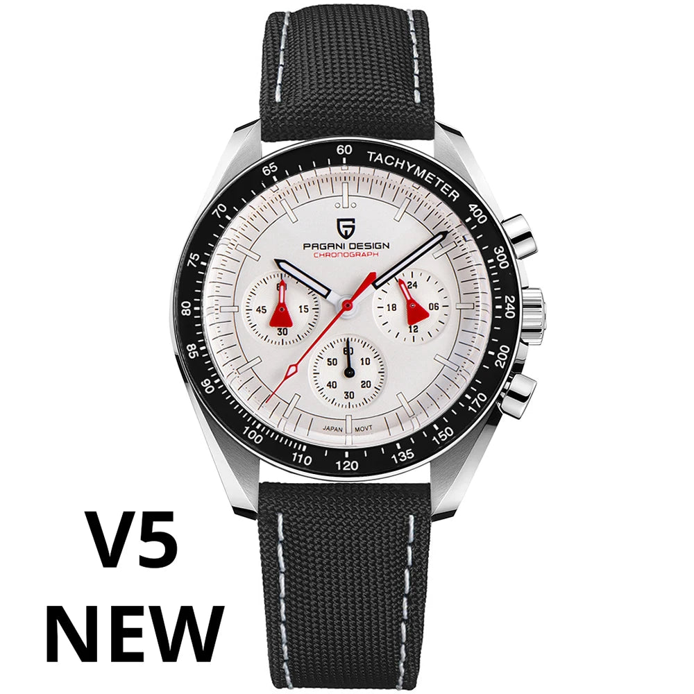 PAGANI DESIGN 2025 New Moon Men's Luxury Quartz Watch
