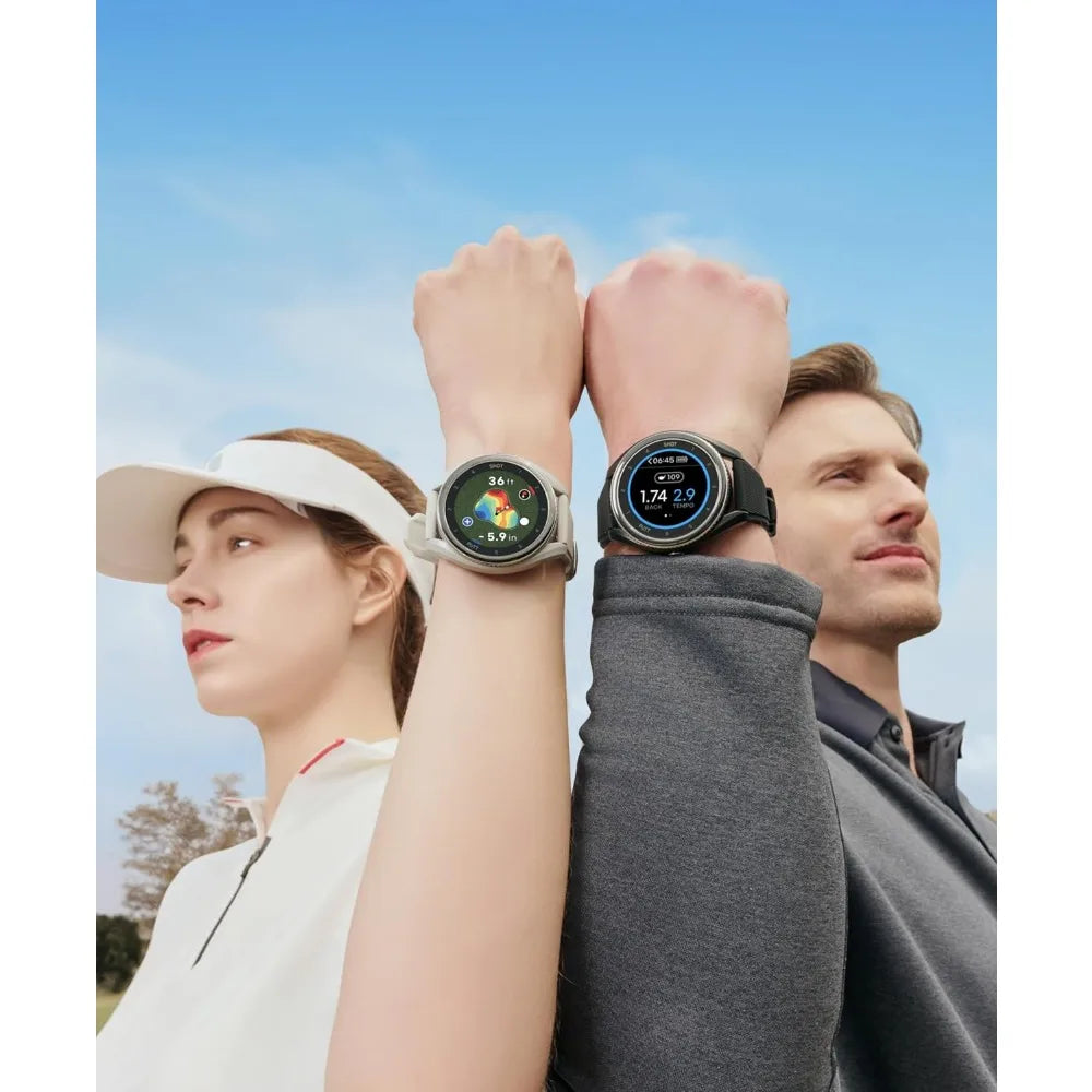 T9 Premium GPS Golf Watch/Slope Mode/Color Touchscreen/Course View/Green Undulation