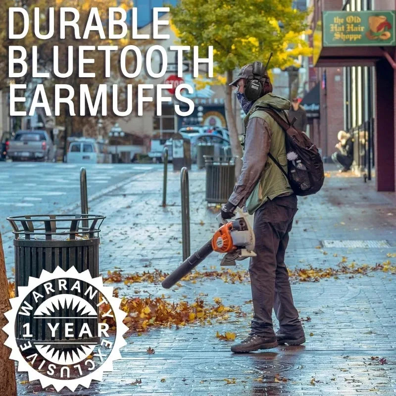 Upgraded Bluetooth Hearing Protection Headphones with FM Radio Earmuffs