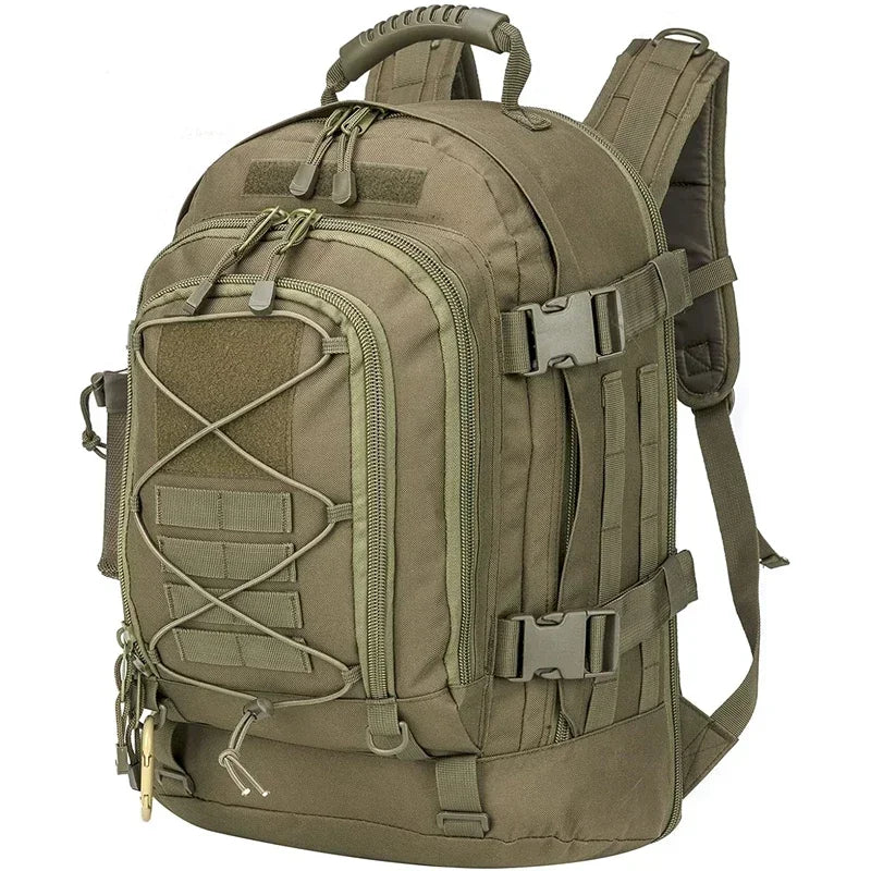 LQARMY 60L Military Tactical Backpack for Outdoor Travels