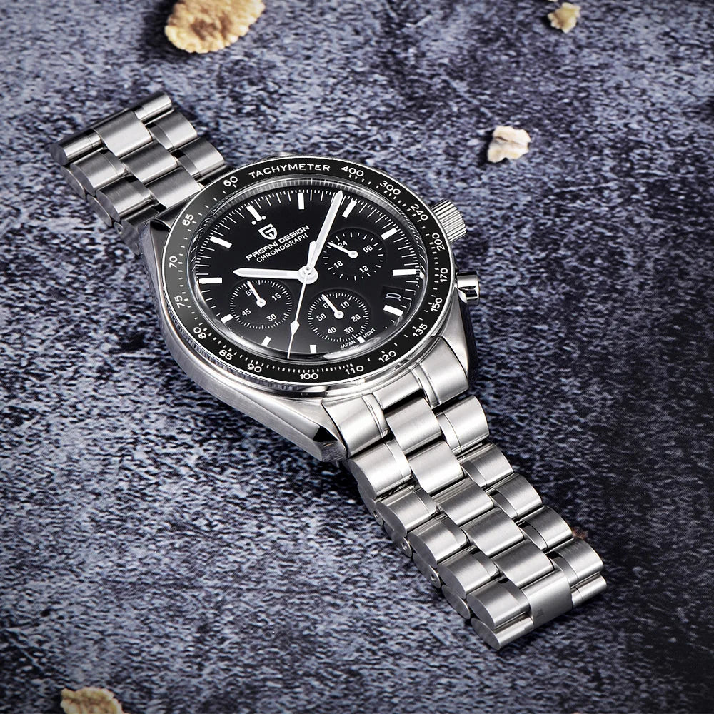 PAGANI DESIGN 2025 New Moon Men's Luxury Quartz Watch
