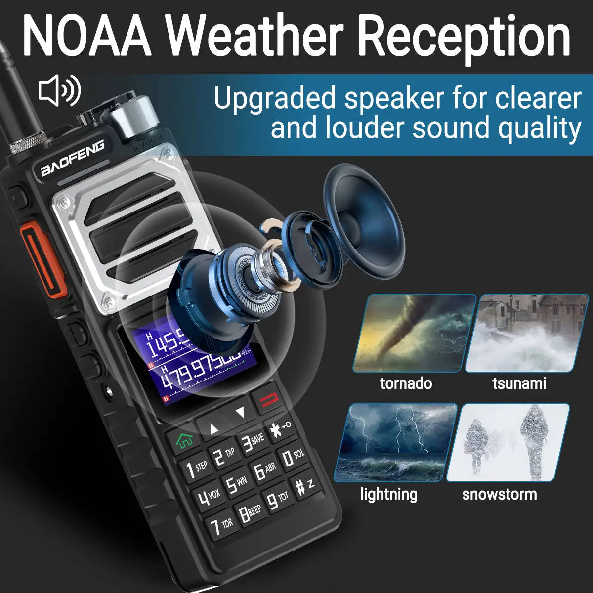 Baofeng UV-25 Multi Band Walkie Talkie Two Way Radio with air band & NOAA scan