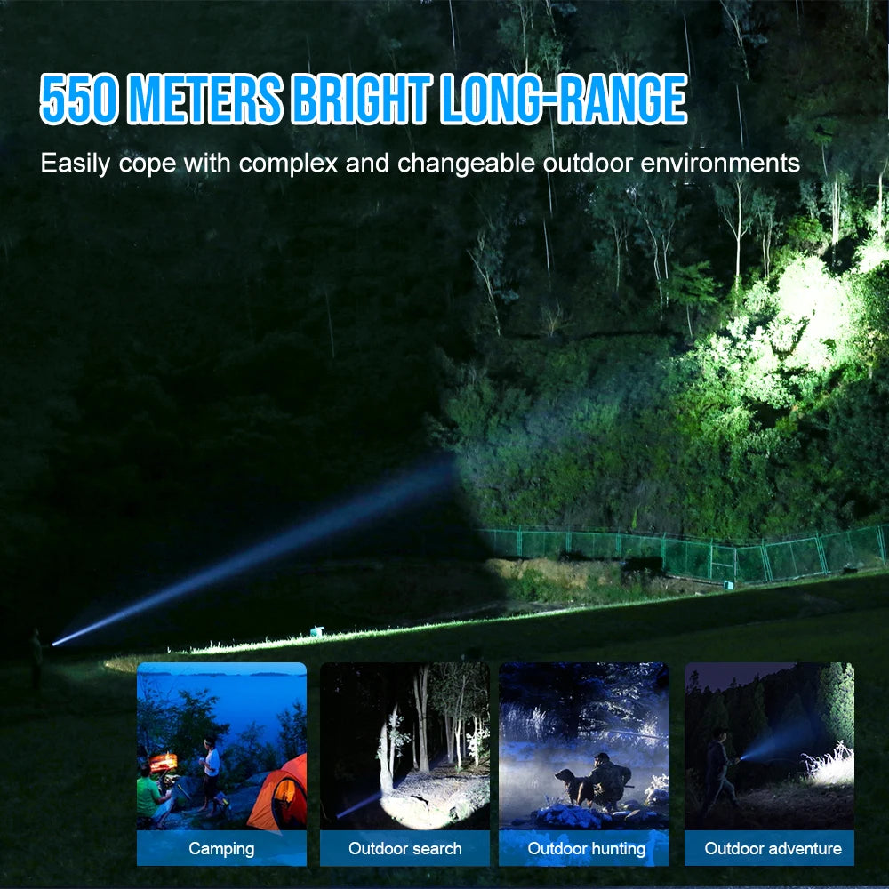 Trustfire T40R Tactical Led Flashlight 1800 Lumen Rechargeable