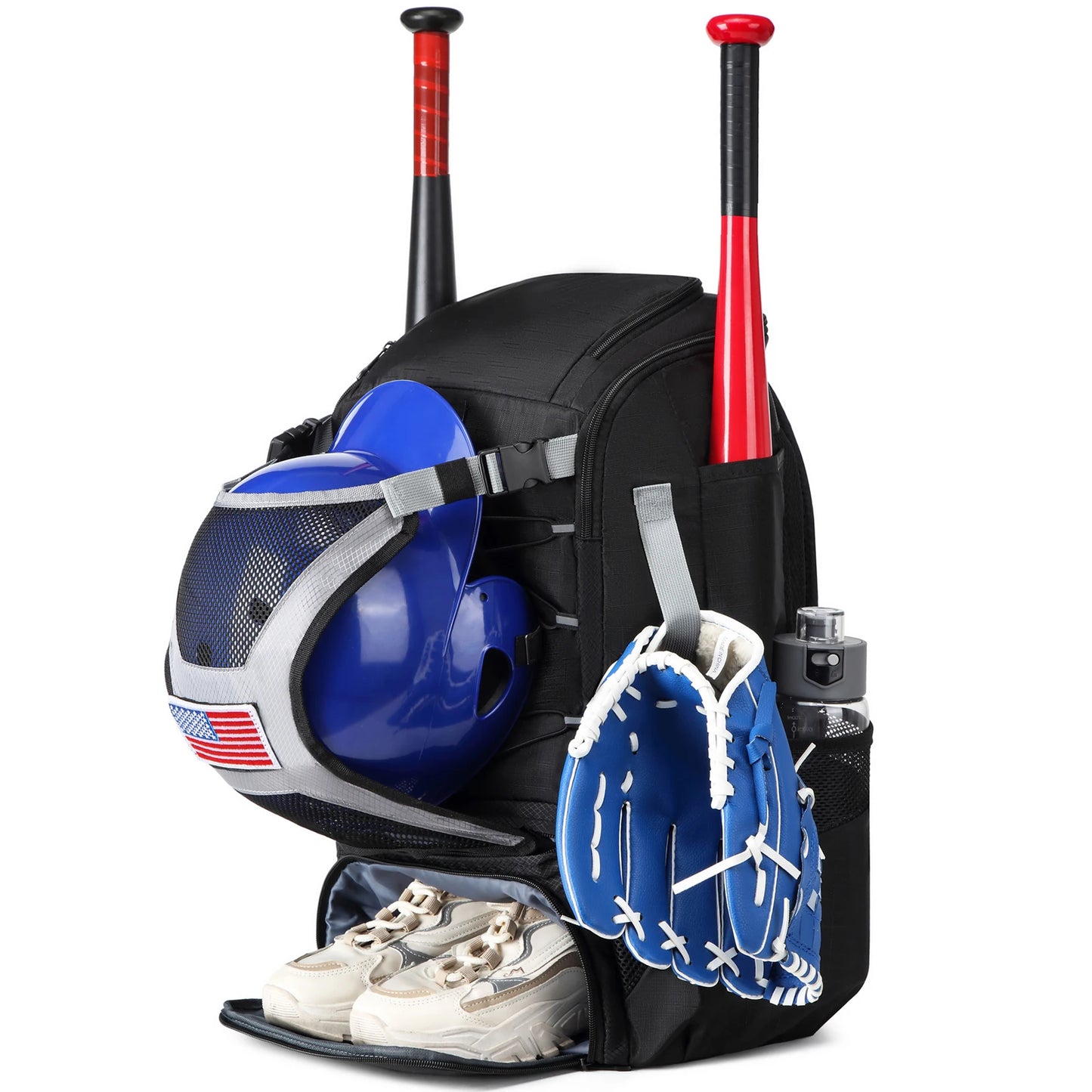 Baseball Backpack with Shoe Compartment for Youth Athletes