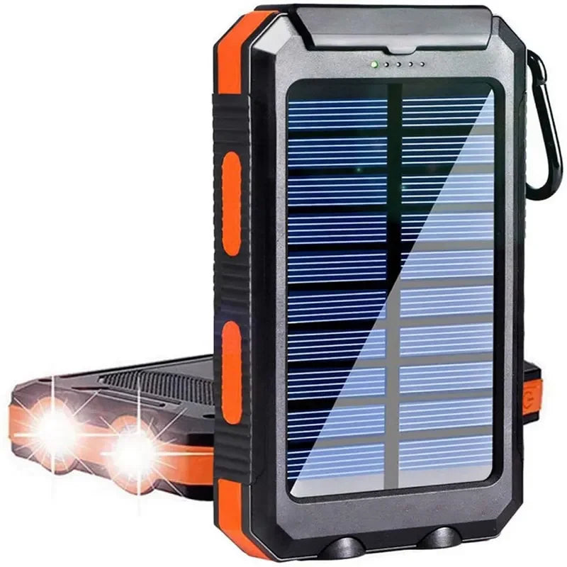 Waterproof Outdoor Solar Power Bank 38800mAh Dual USB for Camping and Travel