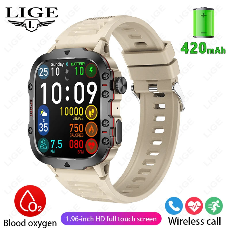 2024 New For Xiaomi Military Smart Watch Men IP68 5ATM