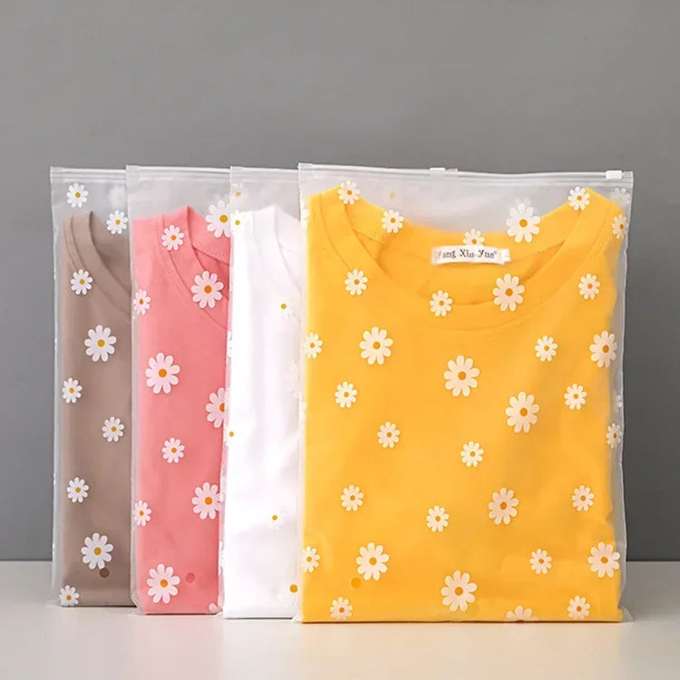 5/10PCS Reusable Ziplock Bags Plastic Travel Clothes Bags