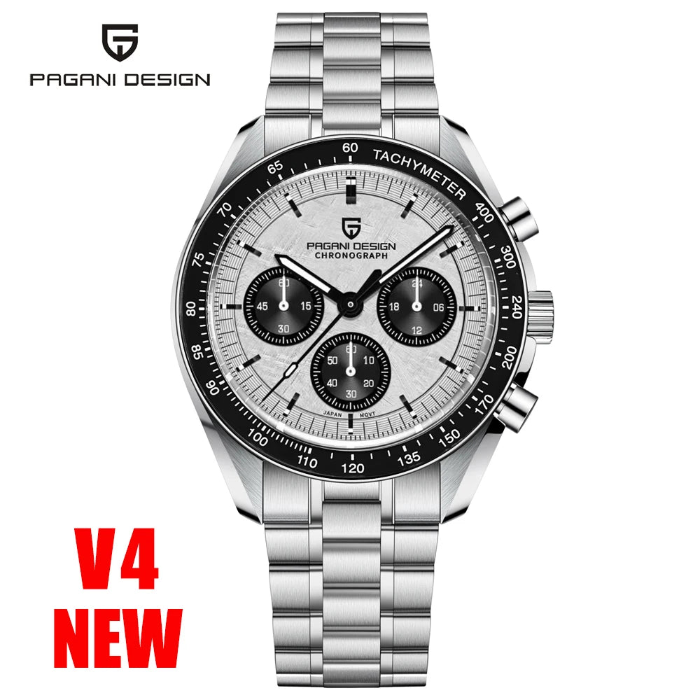 PAGANI DESIGN 2025 New Moon Men's Luxury Quartz Watch