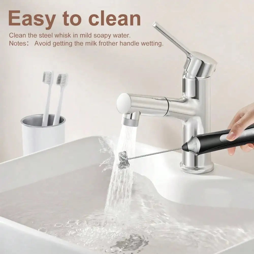 Milk Frother Rechargeable Electric Handheld Drink Mixer