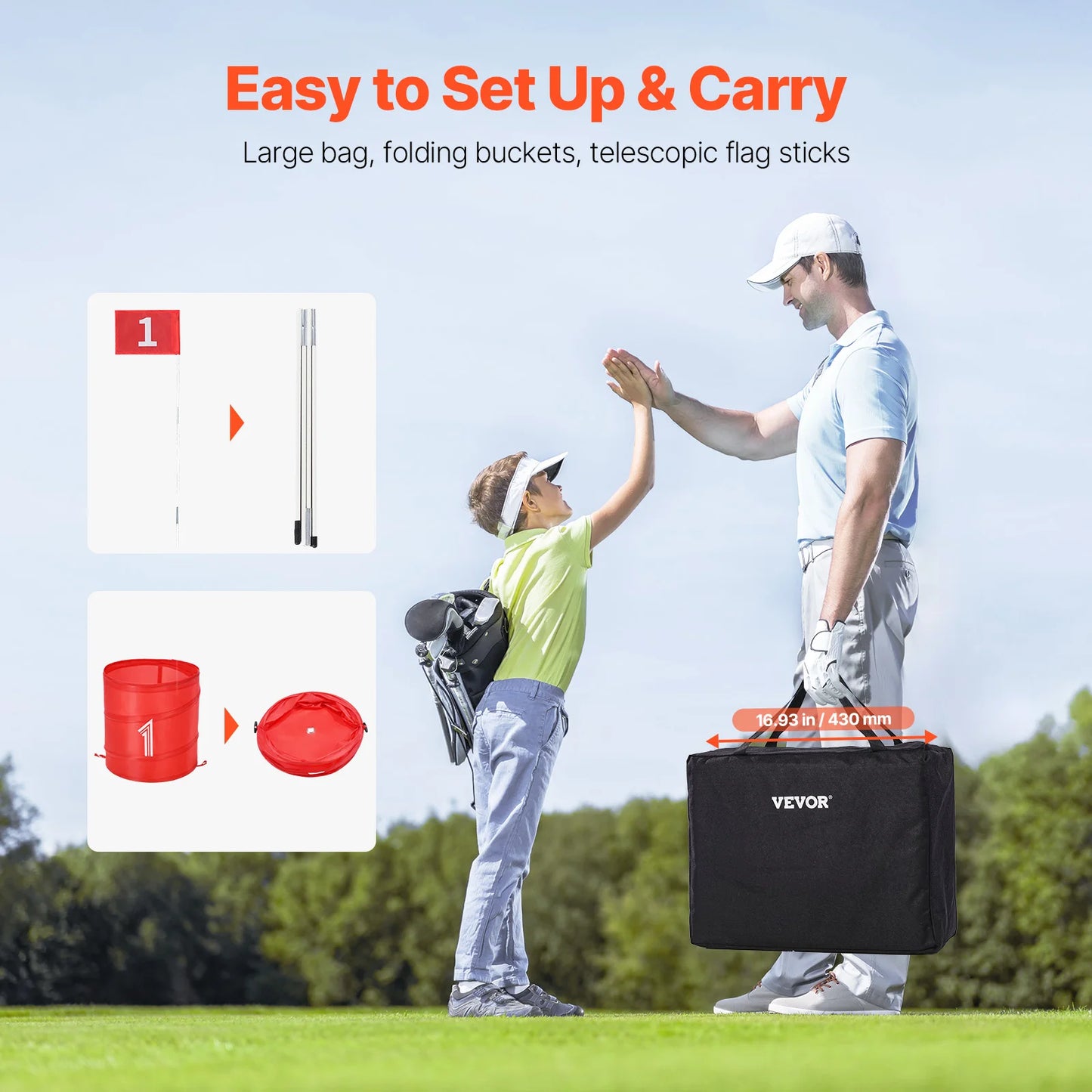 Backyard Golf Game Portable Chipping Practice for Family Fun