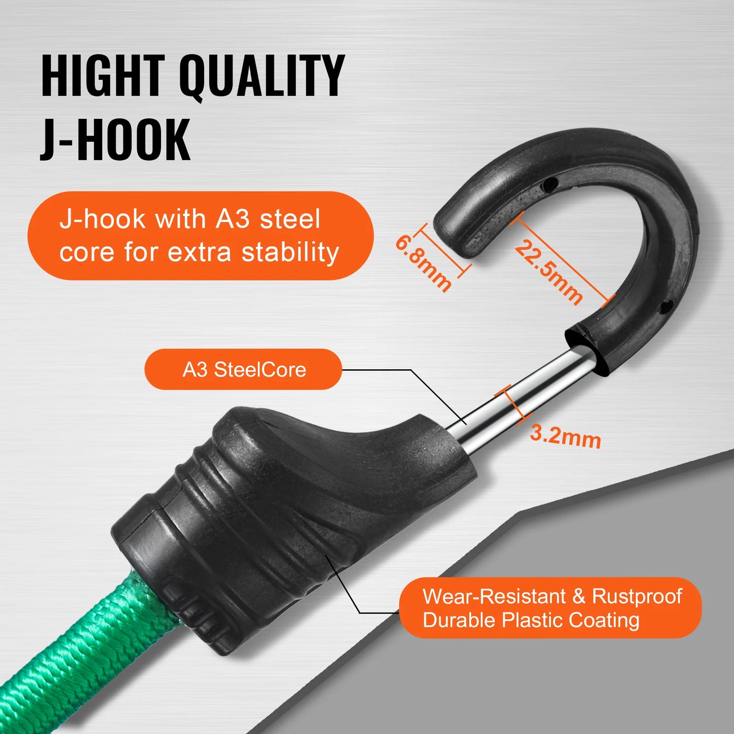 SucceBuy Bungee Cords 32 Pcs Heavy Straps for Camping