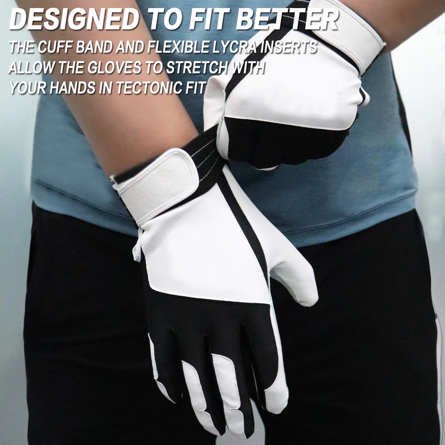 Batting Gloves Men Adult for Baseball Softball Cabretta Leather