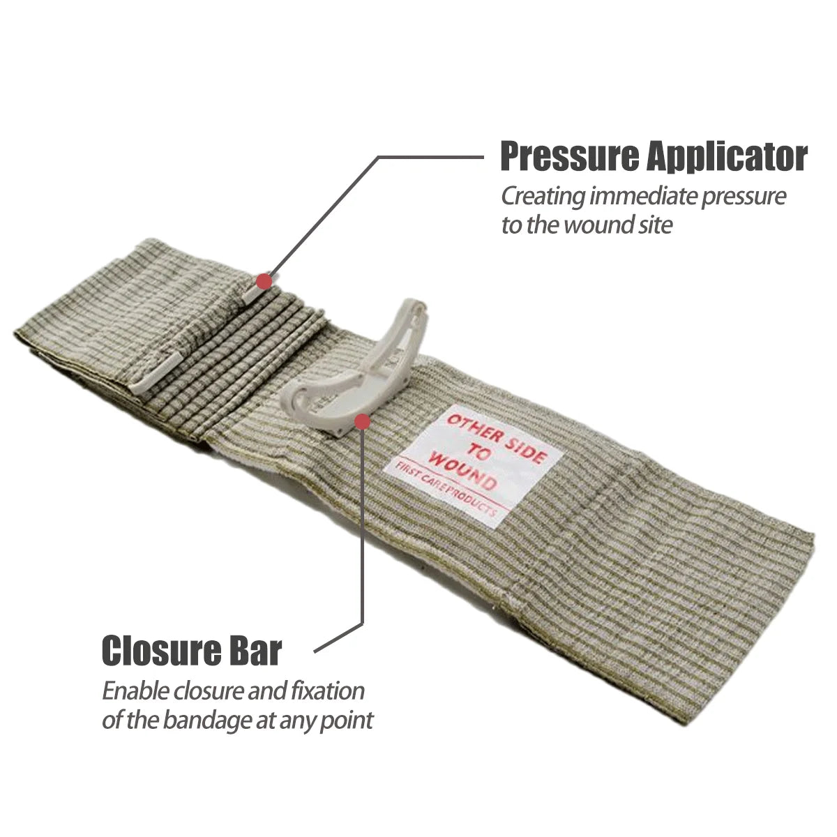 Rhino Rescue 4/6 Inch Israeli Style Emergency Bandage IFAK