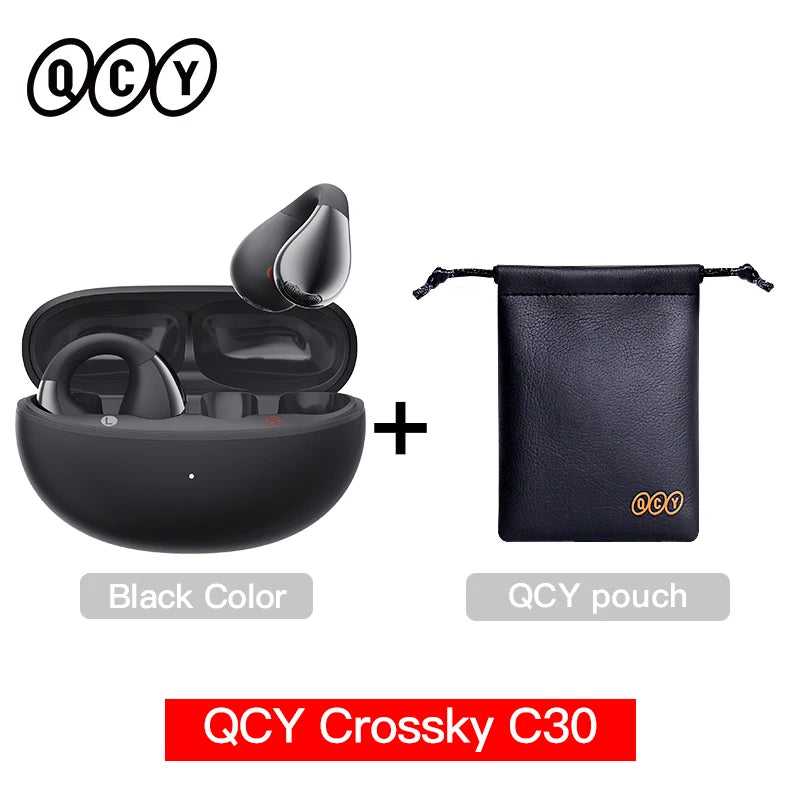 Earphones Crossky C30 Ear Clip Bluetooth 5.4 TWS Headphones by QCY