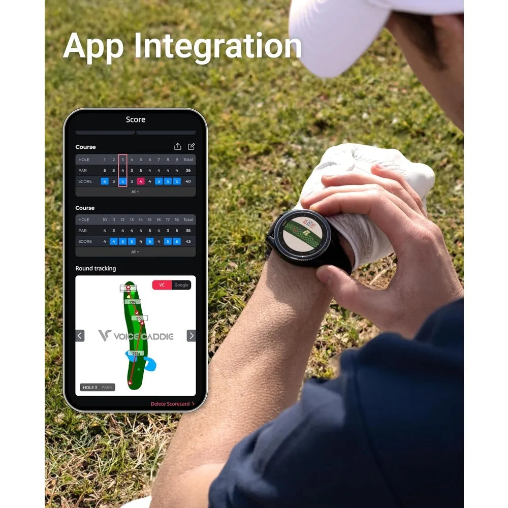T9 Premium GPS Golf Watch/Slope Mode/Color Touchscreen/Course View/Green Undulation