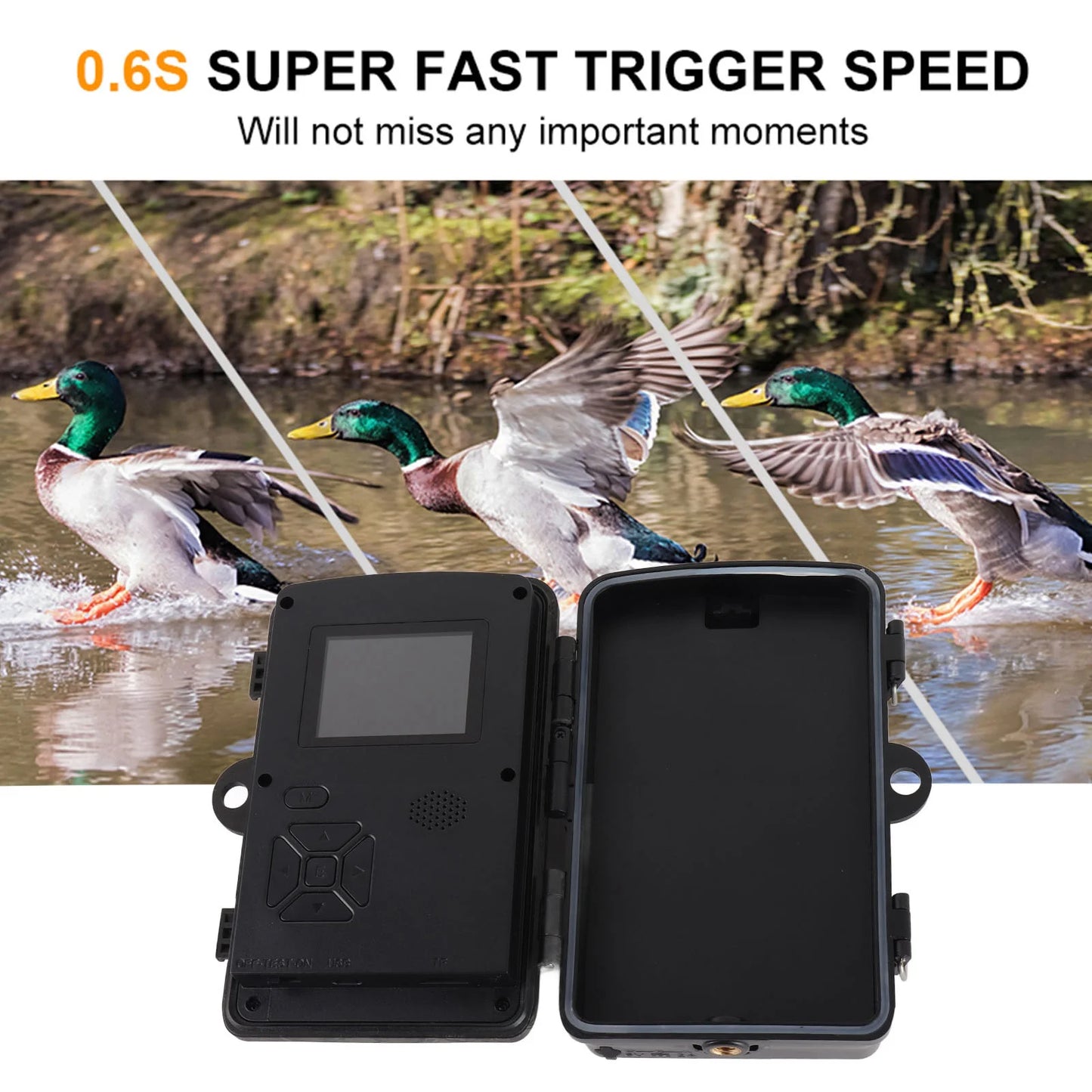 Hilitand 1080P Hunting Camera 16MP Night Vision Trail IP66