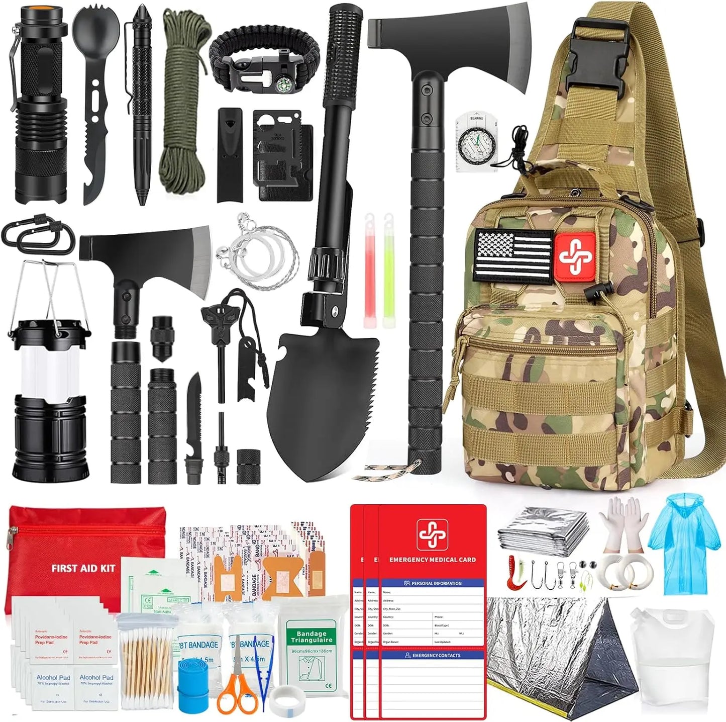Ultimate 262 Piece Survival Kit for Emergency Preparedness