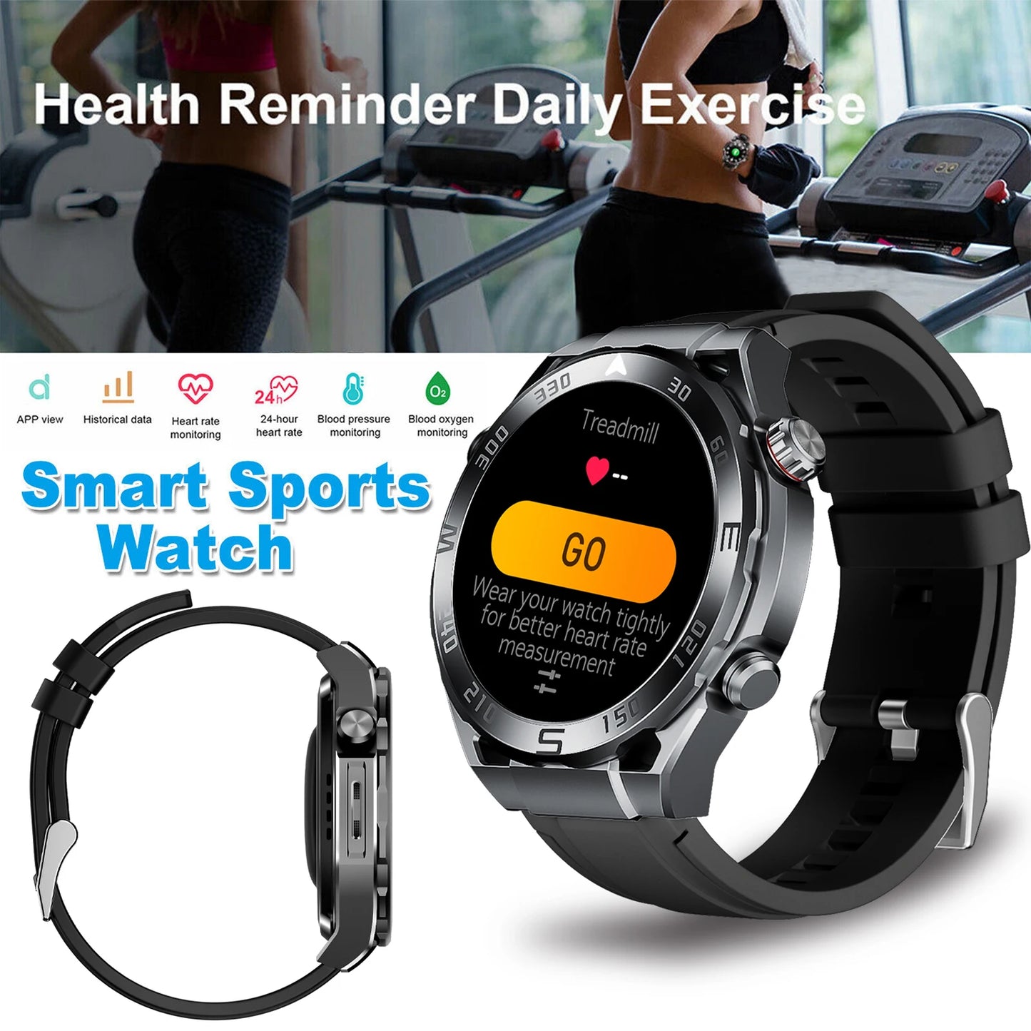 W&O X5 Pro Max Sports Smart Watch Man Woman BT Call Message NFC Health Monitor Watches For Android IOS