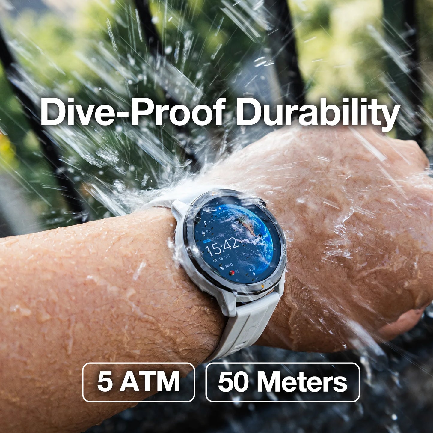 AGM Legion Smartwatch with AMOLED Display and Sports Tracking Features