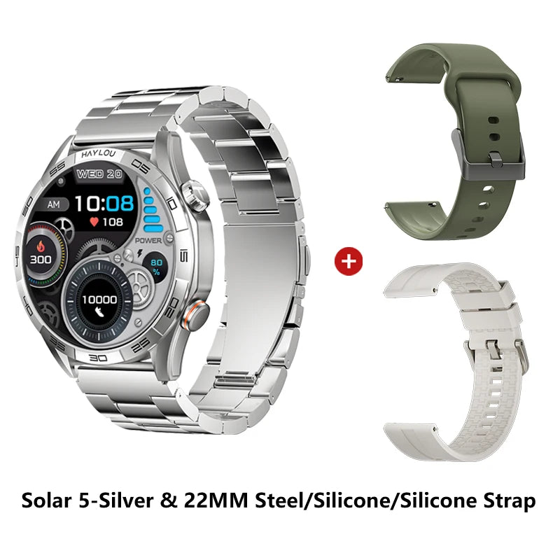 HAYLOU Solar 5 Voice Calling Smartwatch 1.58 inch AMOLED Display