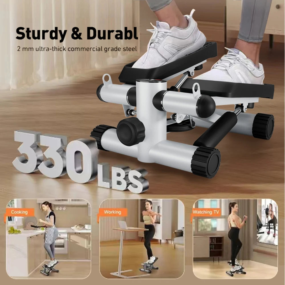 Steppers Exercise Stair Stepper with Resistance Bands 330LBS