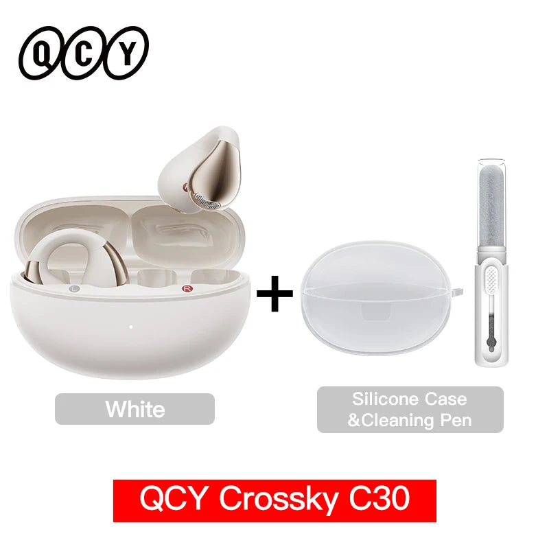 Earphones Crossky C30 Ear Clip Bluetooth 5.4 TWS Headphones by QCY