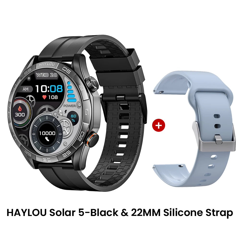 HAYLOU Solar 5 Voice Calling Smartwatch 1.58 inch AMOLED Display