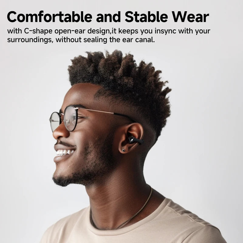 Earphones Crossky C30 Ear Clip Bluetooth 5.4 TWS Headphones by QCY