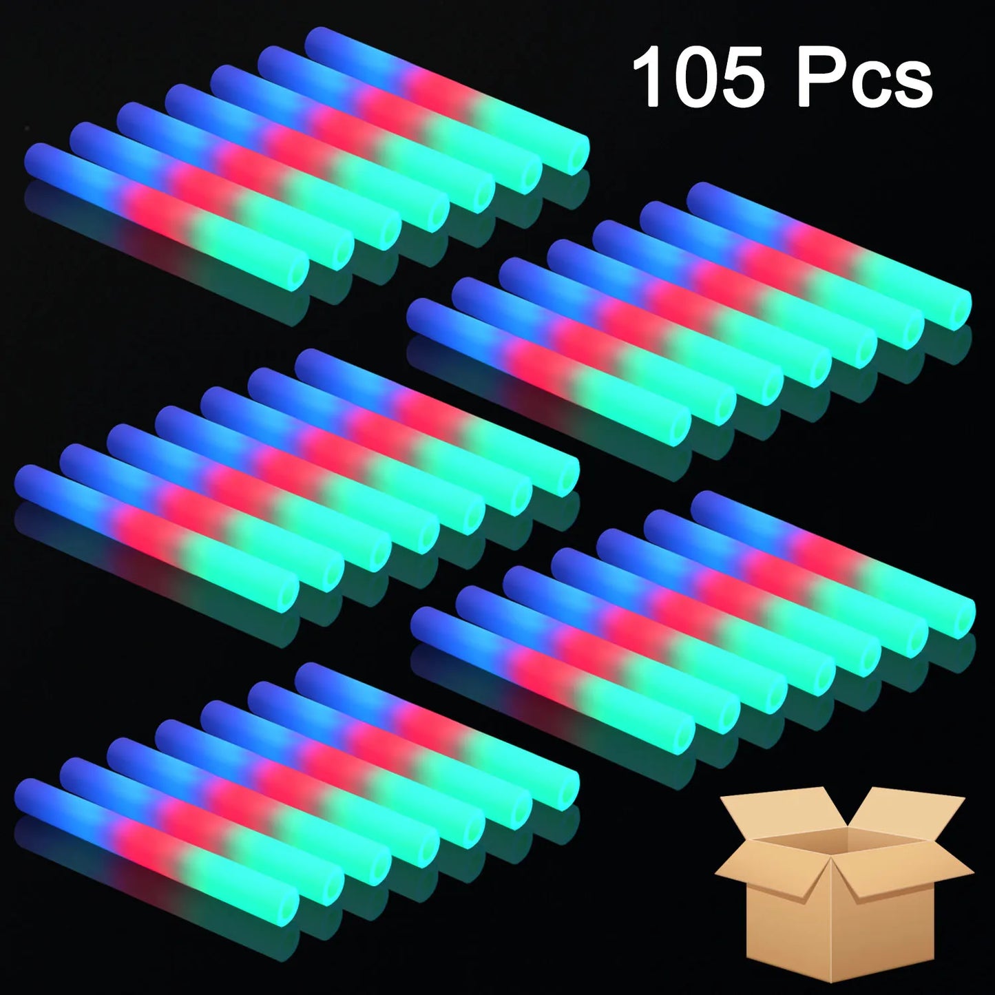 Electronic LED Foam Glow Sticks Party Supplies Accessories