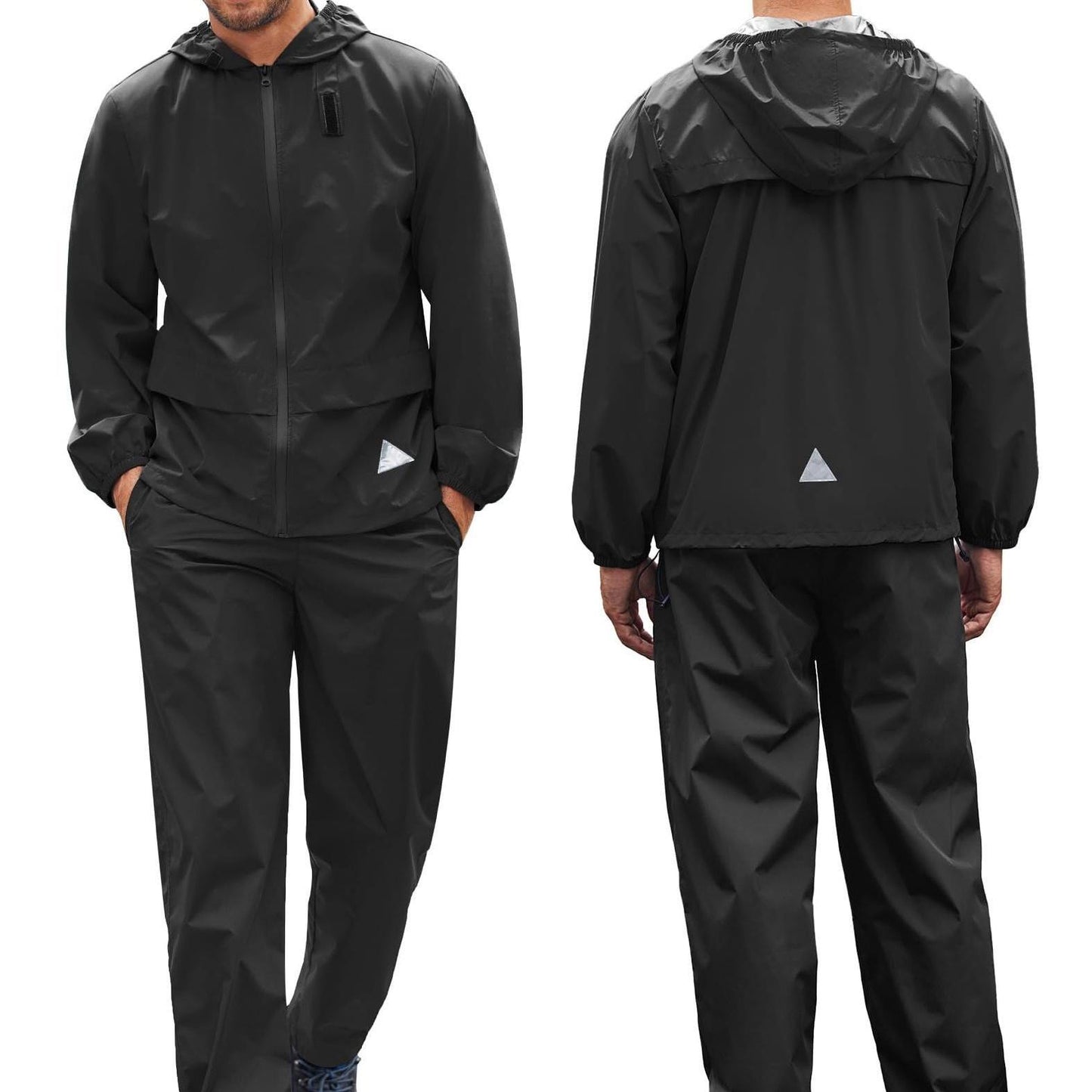 Men's Rain Suit 2 Piece Breathable Rain Gear Lightweight