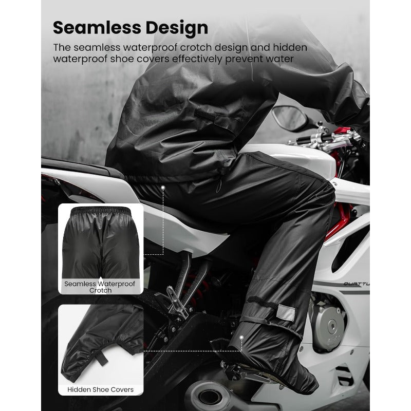 RS03 Motorcycle Rain Suit Waterproof Jacket and Pants