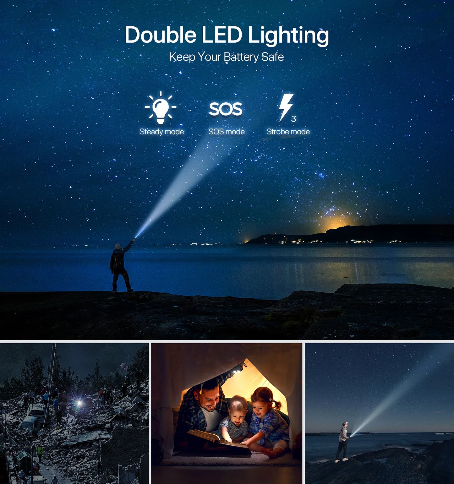 Solar Power Bank Portable Charger for Outdoor Adventures
