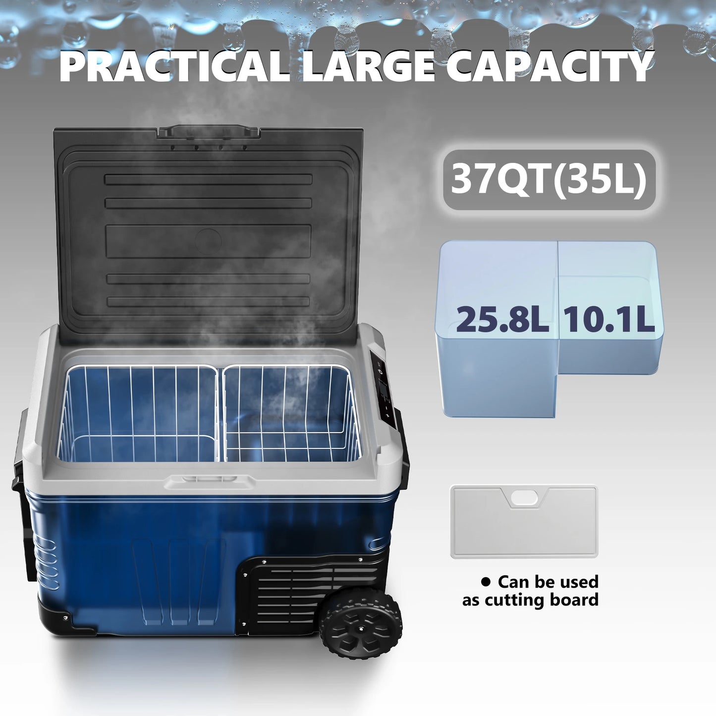 SIMZLIFE Portable Car Freezer for Travel and Camping