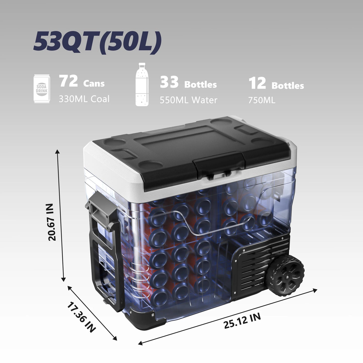 SIMZLIFE Portable Car Freezer for Travel and Camping
